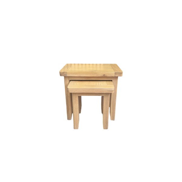 York Oak Nest of 2 Tables
